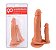 Pênis De Borracha Maciça Dupla 18 X 3,5cm - Imagem 1