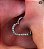 Coração Titânio Cravejado Daith - Imagem 2