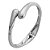 Bracelete Fecho Articulado Liso - Banho Níquel - Imagem 1