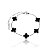 Pulseira de trevo- aço inox - Imagem 1