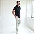 Camisa Slim Fit manga Curta em Malha Premium - Imagem 1
