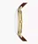 Relógio Empório Armani Masculino - Minimalist Dourado de Couro - AR11610B1.C1NX - Imagem 2