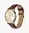 Relógio Empório Armani Masculino - Minimalist Dourado de Couro - AR11610B1.C1NX - Imagem 4