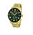 Relógio Magnum Masculino Cronógrafo - Dourado com Fundo Verde - Imagem 1