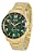 Relógio Magnum Masculino Cronógrafo - Dourado com Fundo Verde - Imagem 2
