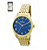 Relógio Champion Feminino - Dourado com Fundo Azul - CN25172K - Imagem 1