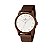 Relógio Champion Feminino Elegance - Marrom com Fundo Branco e Pulseira de Esteira - CN26117R - Imagem 1