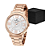 Relógio Champion Feminino Elegance - Rosê com Fundo Branco Detalhado - CN20980Z - Imagem 2