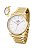 Relógio Champion Elegance Feminino - Dourado com Mostrador Branco - CN24673H - Imagem 1