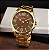 Relógio Condor Masculino - Dourado com Fundo Marrom - COPC32GY/4M - Imagem 1