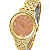 Relógio Condor Feminino KIT - Dourado com Fundo Rosa - COPC21AEAZ-K4T - Imagem 1