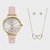 Relógio Condor Feminino KIT - Dourado com Pulseira de Couro Rosa Claro - CO2036MVBS-K3D - Imagem 2