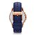 Relógio Fossil Masculino Grant - Rosê com Pulseira de Couro Azul - FS4835-2AN - Imagem 2