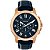Relógio Fossil Masculino Grant - Rosê com Pulseira de Couro Azul - FS4835-2AN - Imagem 1
