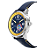 Relógio Citizen Masculino Esquadrilha da Fumaça - Prata com Pulseira de Couro Azul - Automático - TZ31730F - Imagem 2