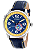 Relógio Citizen Masculino Esquadrilha da Fumaça - Prata com Pulseira de Couro Azul - Automático - TZ31730F - Imagem 1