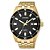 Relógio Citizen Masculino - Dourado com Fundo Preto e Calendário - TZ31114U - Imagem 1