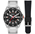 Relógio Orient Masculino - Prateado com Mostrador preto e Vermelho - MBSS1482.G1SX - Imagem 1