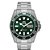 Relógio Orient Masculino Hulk - Prateado com Mostrador Verde e Calendário - F49SS027.E1SX - Imagem 1