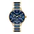 Relógio Orient Feminino Cerâmica Multifunção - Dourado com Mostrador e Detalhes da Pulseira Azul - MTSKM001.D1KD - Imagem 1