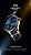 Relógio Orient Feminino Cerâmica Multifunção - Dourado com Mostrador e Detalhes da Pulseira Azul - MTSKM001.D1KD - Imagem 3