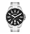 Relógio Orient Masculino -  Prata com Mostrador Preto - MBSS1402.P1SX - Imagem 1