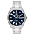 Relógio Orient Masculino Automático - Prata com Mostrador Azul e Calendário - 469SS075F.D1SX - Imagem 1