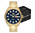 Relógio Orient Masculino Automático - Dourado com Mostrador Azul e Calendário - 469GP075F.D1KX - Imagem 2