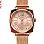 Relógio Euro Feminino Mix - Quadrado Rosé com Pulseira Esteira - Imagem 2