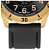 Relógio Orient Masculino -MGSP0002.P2PX Preto Dourado Aço 5 ATM Militar Original - Imagem 3