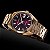 RELOGIO BULOVA CLASSIC SURVEYOR 97B234 DOURADO VINHO - Imagem 5