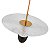 PEDENTE LED SOWA 10W 3000K PRETO E DOURADO - Imagem 2