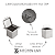 Lixeira de Embutir para Bancada 3L Inox 304 com Tampa Escovada - Imagem 4
