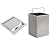 Lixeira de Embutir para Bancada 4L Inox 304 com Tampa Escovada - Imagem 4