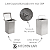Lixeira de Embutir para Bancada 5L Inox 304 com Tampa Escovada - Imagem 4