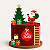 Arquivo digital tema papai noel com escada em camadas - Imagem 1