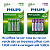 Pilhas Recarregável Palito Philips Aaa 1000mah Kit com 2 un - Imagem 2