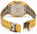 Relógio Casio Digital Dourado Unissex Digital  A168WGs - Imagem 3