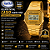 Relógio Casio Digital Dourado Unissex Digital  A168WGs - Imagem 7