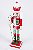 Quebra Nozes de Natal vermelho com calça natalina - 18 cm - Imagem 2