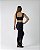 Calça Legging Gargô Fitness - Preto com detalhes Cinza - SEAMLESS - Imagem 2