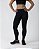 Calça Legging Gargô Fitness - Preto com detalhes Cinza - SEAMLESS - Imagem 1