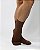 Meia Contemporânea - Deep Brown - Cano médio - Marrom escuro - Imagem 3