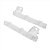 GUIA SUPORTE PARALAMA PARACHOQUE DIANTEIRO LANCER GT HLE HLT CVT 2011 2012 2013 2014 2015 2016 2017 2018 2019 - Imagem 1