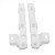 GUIA SUPORTE PARALAMA PARACHOQUE DIANTEIRO LANCER GT HLE HLT CVT 2011 2012 2013 2014 2015 2016 2017 2018 2019 - Imagem 2
