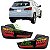 KIT (4 peças) LANTERNA TRASEIRA FUME LED VLAND ASX 2011 2012 2013 2014 2015 2016 2017 2018 2019 2020 - Imagem 1