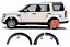 MOLDURA ALARGADOR PARALAMA TRASEIRO ESQUERDO LAND ROVER DISCOVERY 4 2010 2011 2012 2013 - Imagem 1