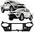 PAINEL FRONTAL MINI FRENTE L200 TRITON / PAJERO DAKAR 2005 até 2017 - Imagem 4