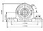 UCP207 ROLAMENTO COM MANCAL HHMS 35X167X48 MM - Imagem 3