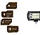 BARRA DE LED 12V-60V 144W 24CM BICOLOR TRATOR OFF ROAD 4X4 JEEP - Imagem 4
